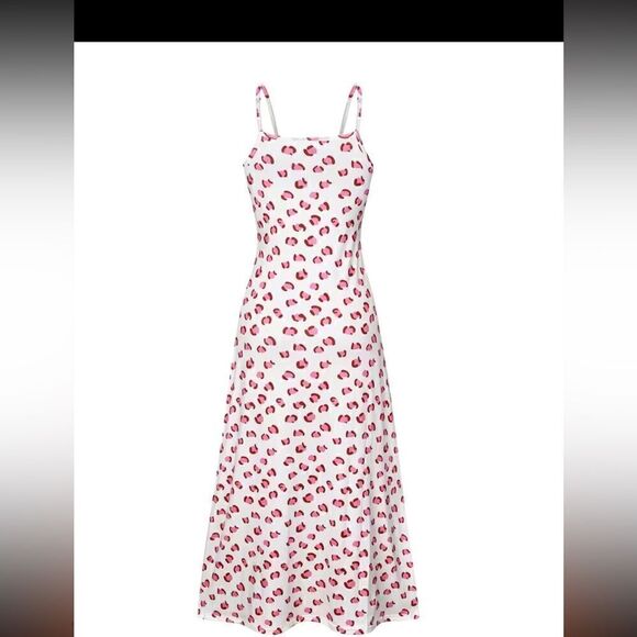 Beautiful, long maxi dress, spaghetti, straps, adjustable, lightweight polyester - Picture 2 of 4